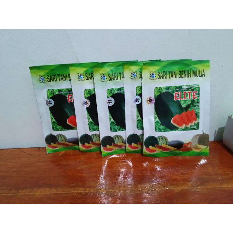 Benih Bibit Semangka Jumbo Bangkok Non Biji Elite F1 (Tahan Virus) isi 20 Gram Kadaluarsa 2026 Kulit