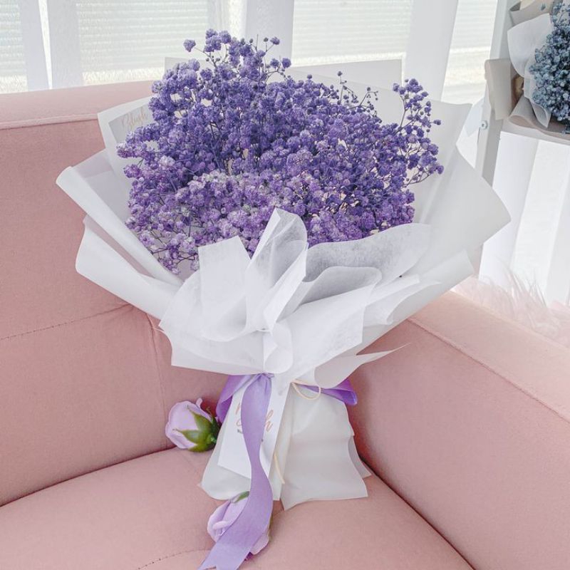 BUKET BUNGA PIKOK UNGU ASLI BUNGA PIKOK SEGAR HARI IBU