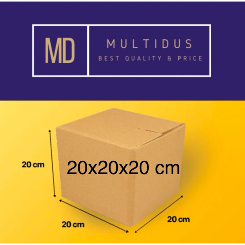 

Kardus Packing 20x20x20 cm - Dus Packaging Kemasan Karton Box Murah Baru