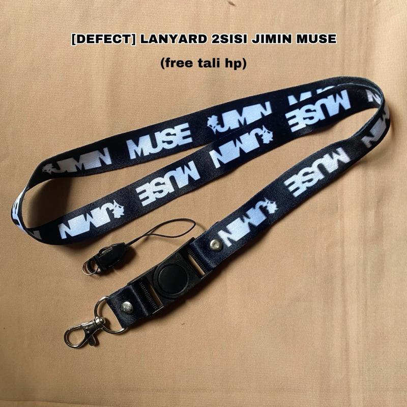 

[D3F3CT] LANYARD 2SISI JIMIN MUSE (FREE RING)