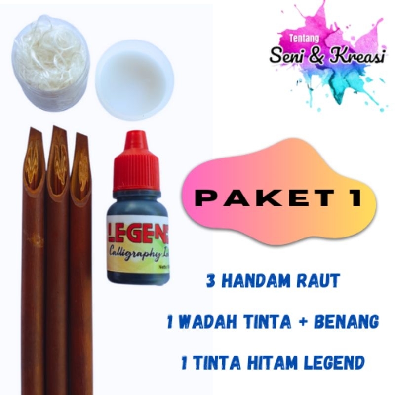 

Paket Alat Tulis Kaligrafi Tinta LEGEND (Handam, Tinta, Wadah Tinta, Benang)