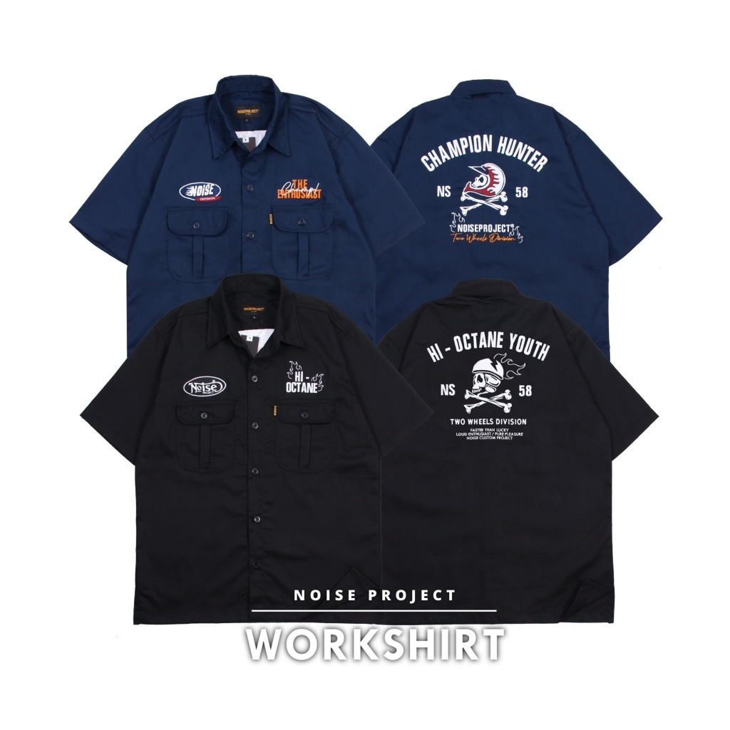 Baju Kemeja Pria Workshirt Bengkel Original Terbaru Kekinian