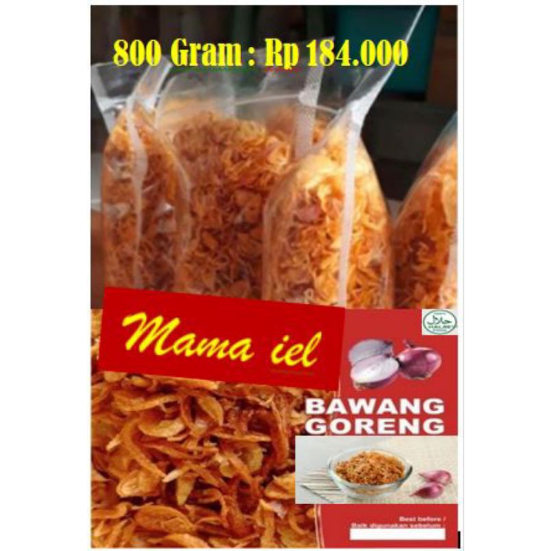 

BAWANG GORENG ASLI BREBES TANPA TEPUNG 800 GRAM