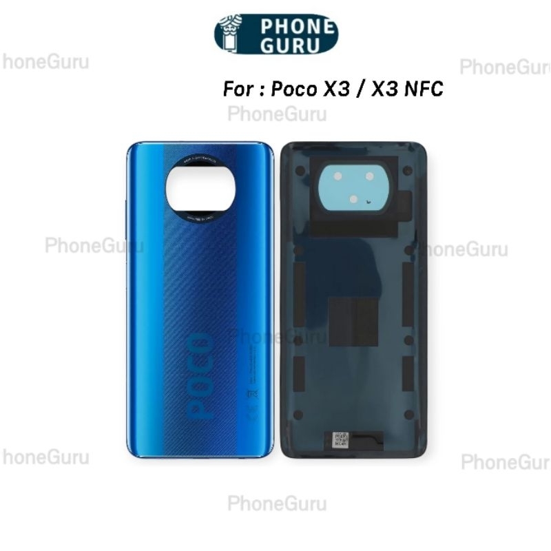 Backdoor Back Casing xiaomi poco X3 / X3 nfc - Tutup Belakang