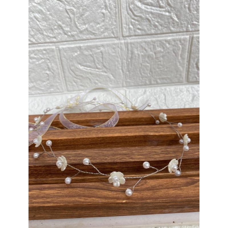 Aksesoris kepala/Tiara hijab bunga kecil