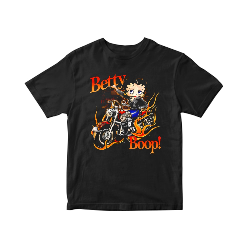 Kaos Tshirt Baju Anak BETTY BOOP "motorcycle FTW" Merchandise