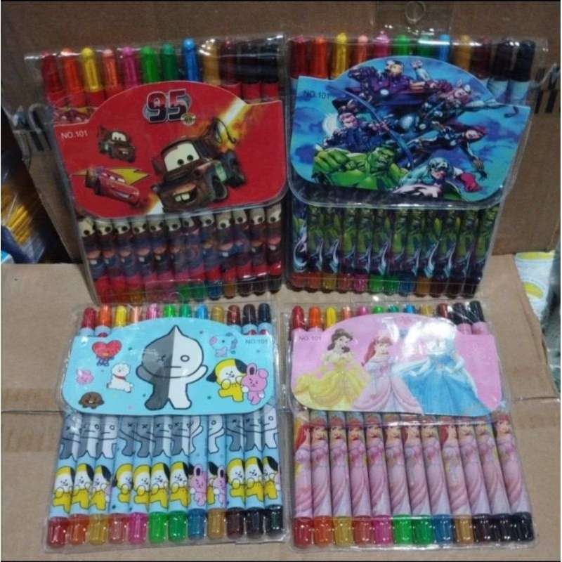 

CRAYON PUTAR PANJANG 12 WARNA