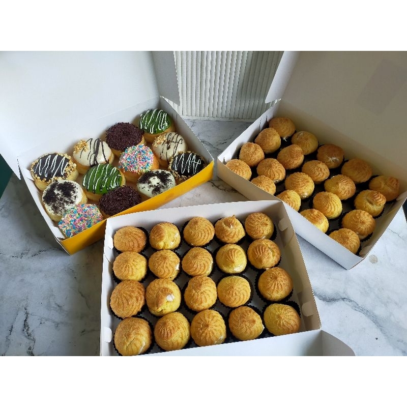 hampers isi Soes Vla vanila kue Soes Vla Vanilla creamy Kues Soes Kue basah