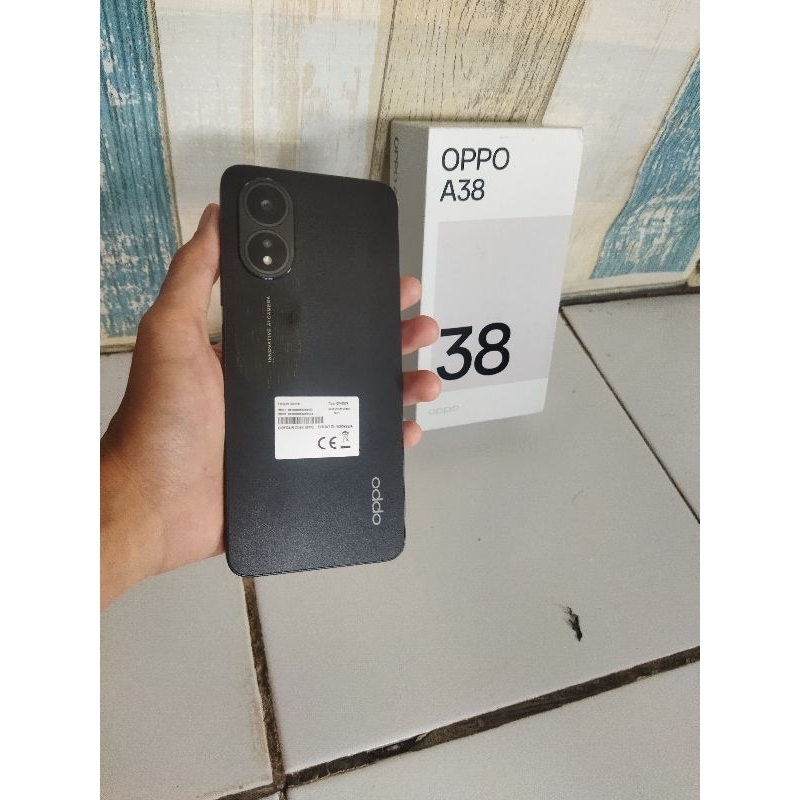 Oppo A38 + Realme note 50 fullset second 4/128  mulus like new