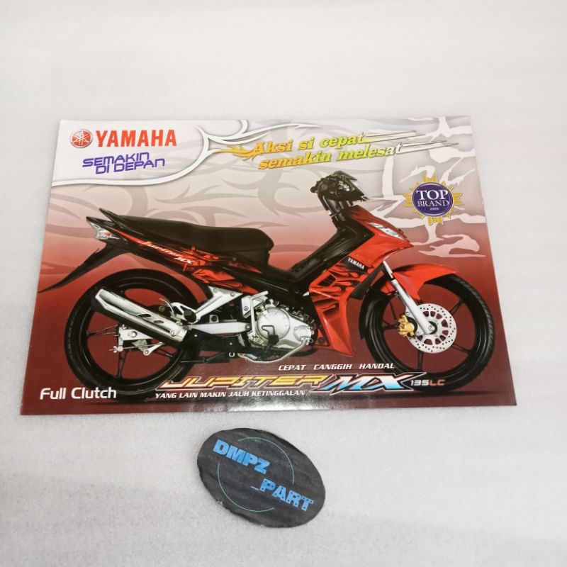 brosur lawas iklan lawas poster lawas brosur asli yamaha jupiter mx 135 old