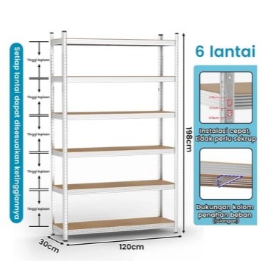 ( GARANSI 12 BULAN ) RAK SUSUN SERBAGUNA RAK BESI RAK BESI SIKU RAK BESI SERBAGUNA RAK DAPUR SERBAGU