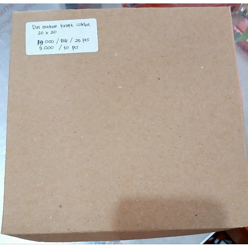 

Dus nasi /roti ukuran 20x20 kraft coklat