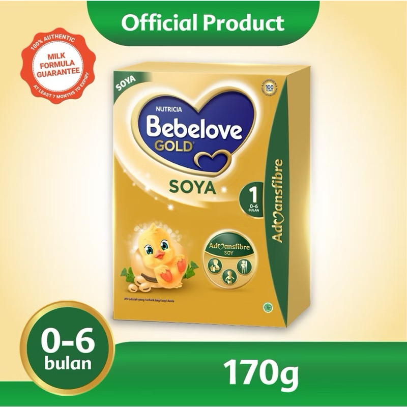 

BEBELOVE GOLD SOYA 1 170 gr | Usia 0-6 bulan