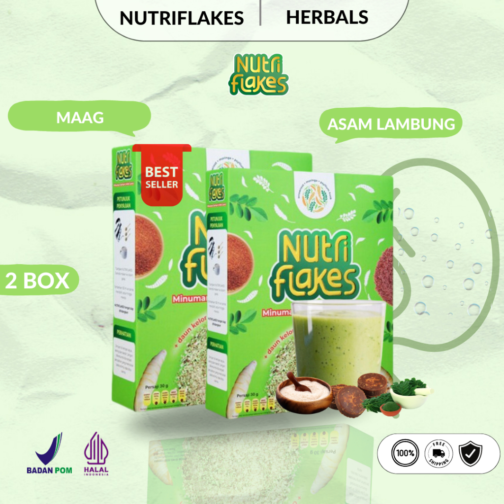 

Nutriflakes Makanan Oatmeal Sehat Diet Nutriflex Untuk Sakit Asam Lambung Original Official Store