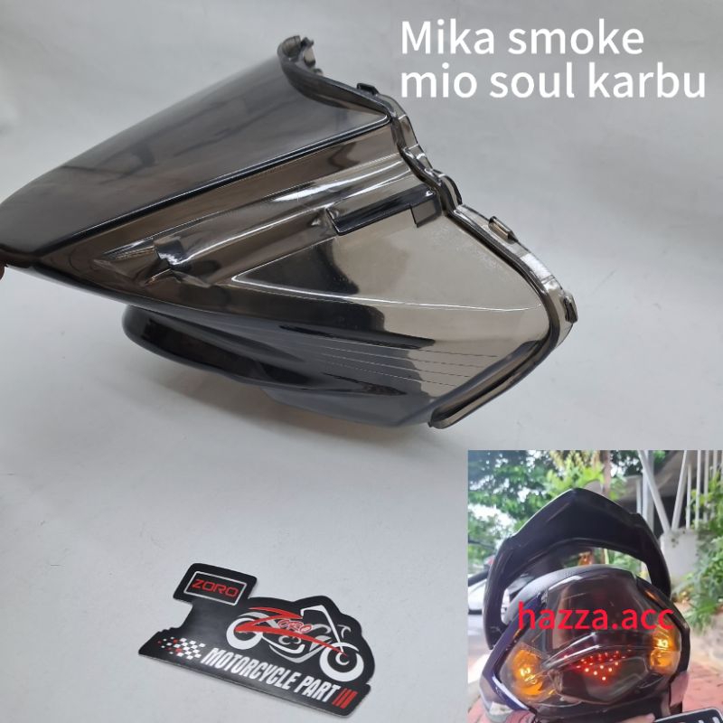 Mika smoke belakang yamaha mio soul karbu mika stoplam belakang mio soul karbu