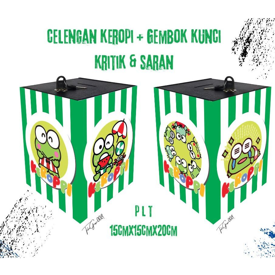 Karakter Celengan Kunci Gembok Unik Kartun Anak Celengan Kotak Kayu Gambar Kartun