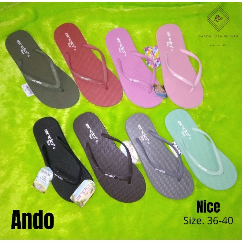 SANDAL JEPIT ANDO WANITA // SANDAL ANDO WANITA 100% ORIGINAL