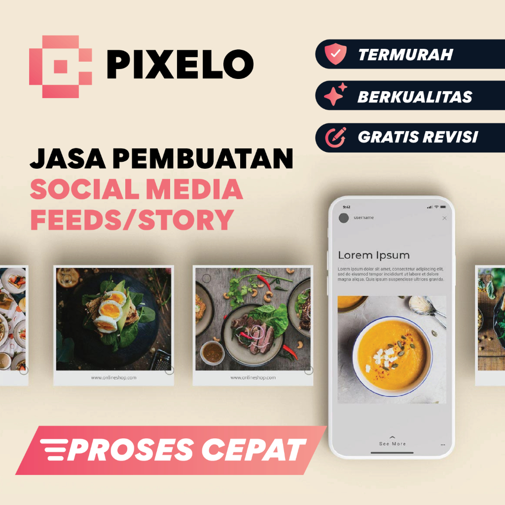 Jasa Pembuatan Desain Social Media Feeds | IG Feeds / Story | Video Edit | Jasa Desain Sosmed
