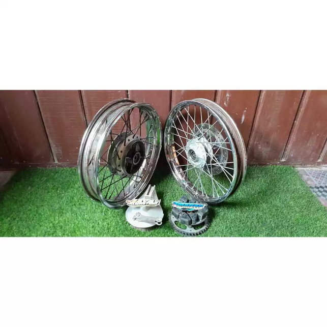 Velg jari-jari set depan belakang ukuran 160/250 honda megapro mono verza cb150r old original