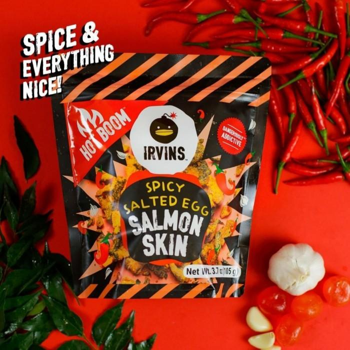 

IRVINS Hot Bomb Salted Egg Salmon Skin 95 Gram (Made in Singapore)