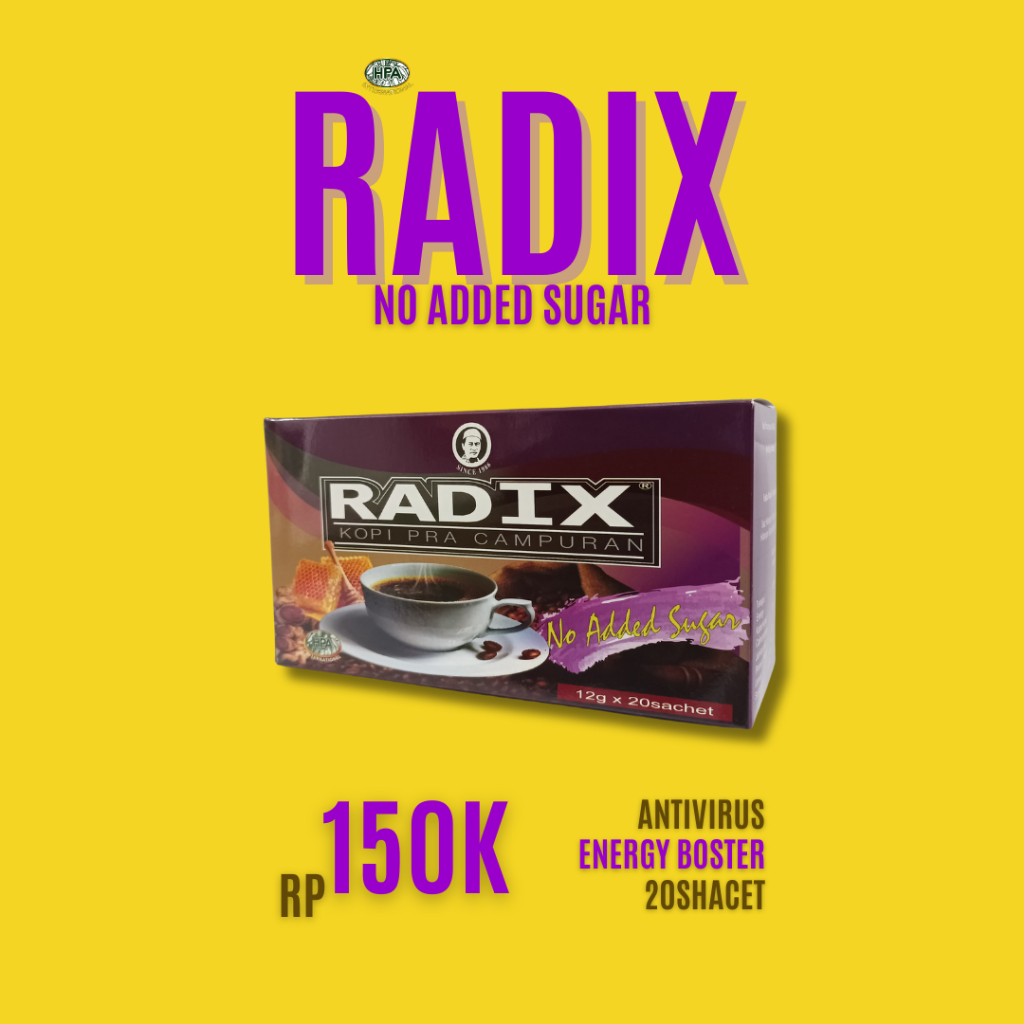 

RADIX Kopi Pura Campuran No Added Sugar HPA International