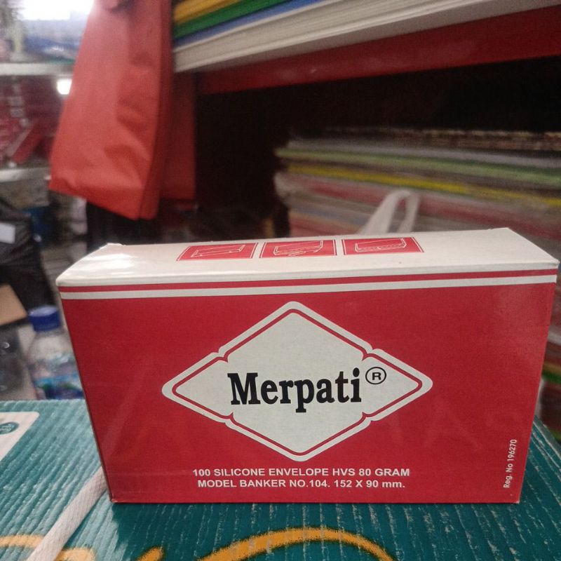 

Amplop merpati no 104 kecil 80 gr uk 152 x 90 mm 1 pack