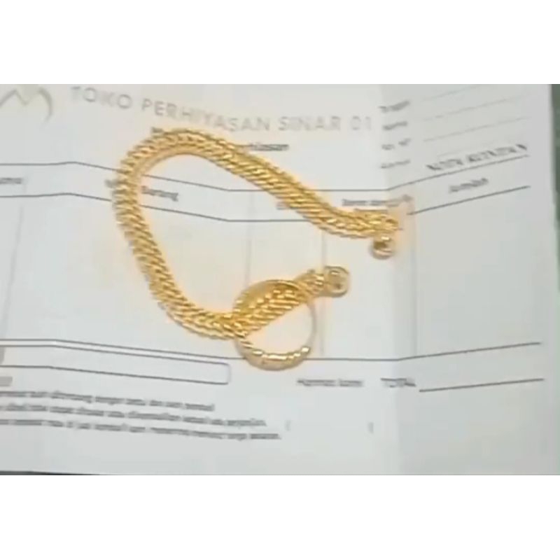 (cuci gudang) perhiasan emas muda asli