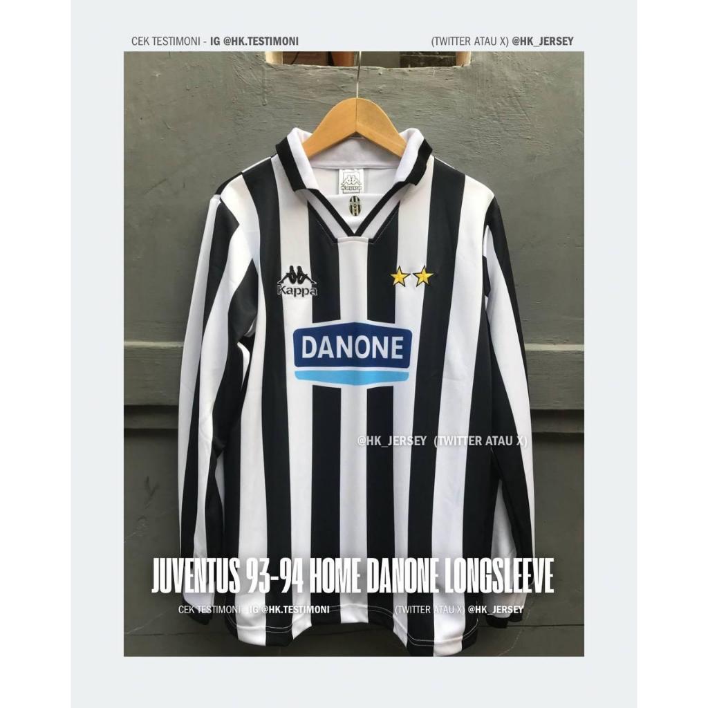 JUVENTUS HOME 93-94 SPONSOR DANONE LENGAN PANJANG
