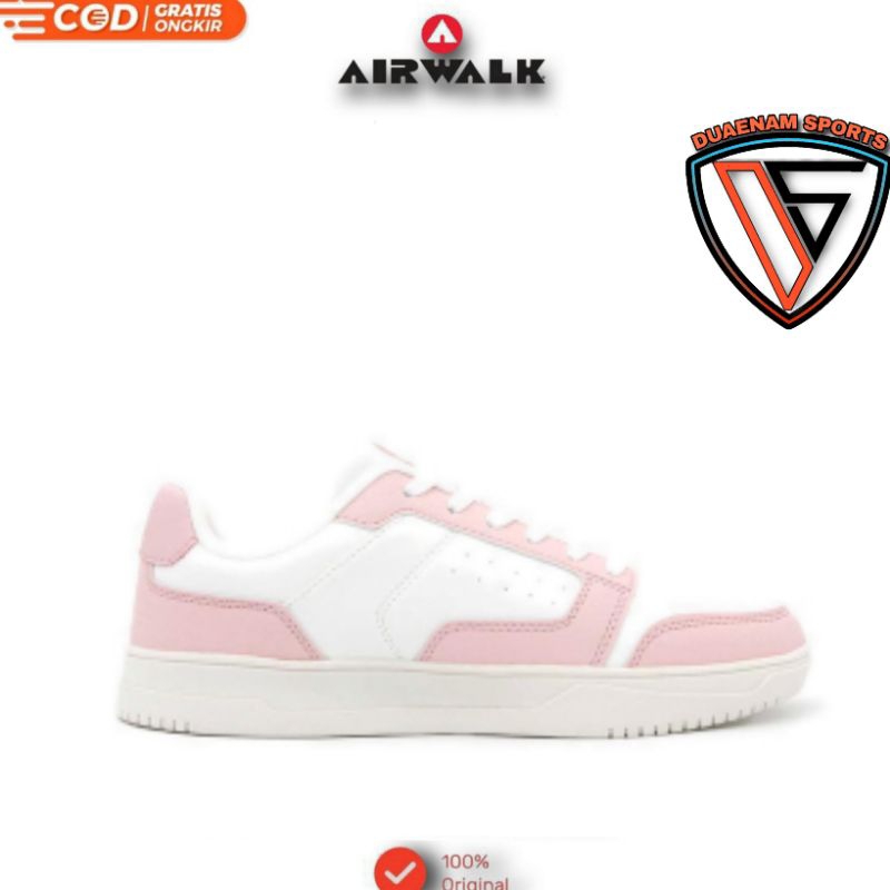 SALE AIRWALK CHAZ WOMEN'S SNEAKERS SHOES-WHITE PINK