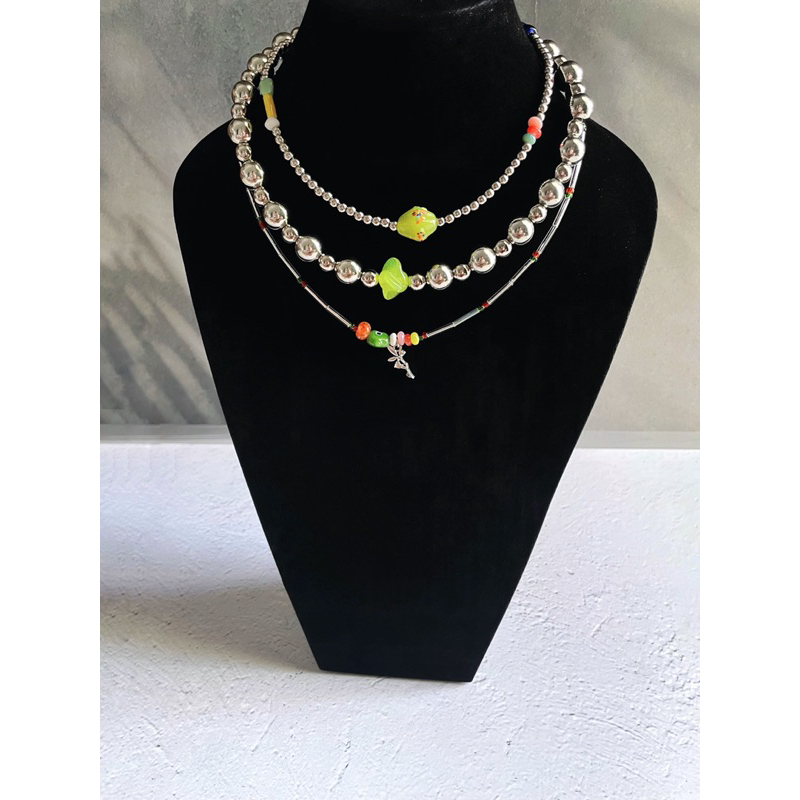 kalung manik premium hiasan glass beads wcraft.id