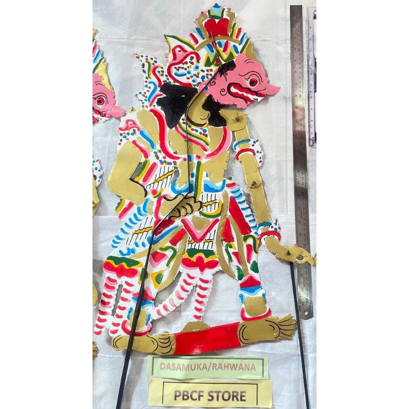 WAYANG RAHWANA DASAMUKA RAHWONO KUMBOKARNO BUTO RATON AMRAL MERAH PUTIH