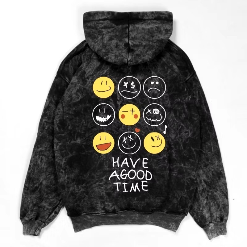jaket washing pria hoodie pria distro original tie dye sablon have a good time sweater wanita korea