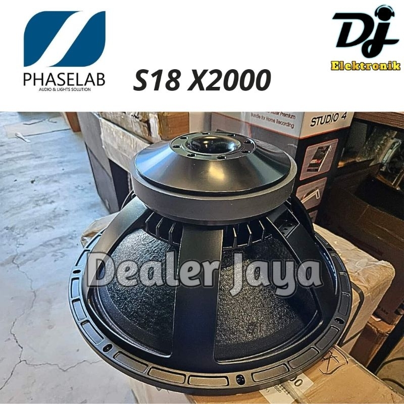 Speaker Komponen Phaselab S18 X 2000 / S18 X2000 / S18X2000 - 18 inch
