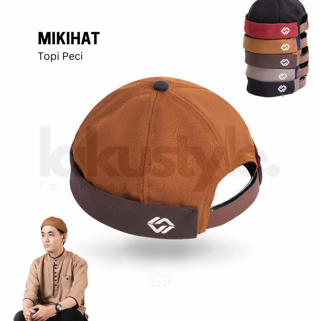 Topi Peci Mikihat Kopiah Muslim Topi Distro Pria