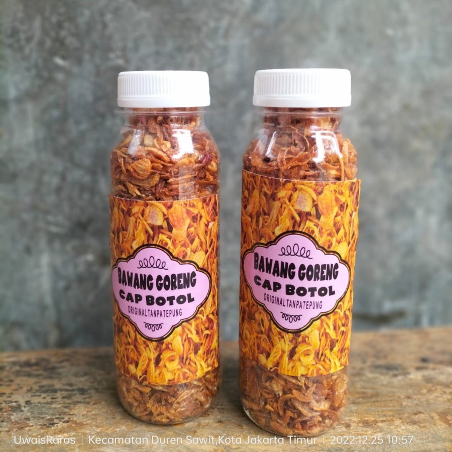 

Bawang Goreng Cap Botol Original Tanpa Tepung Fresh 100gram