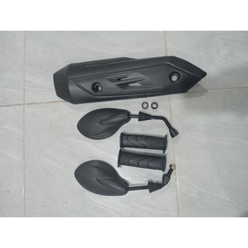 paket spion X1, hangrip, cover knalpot Vario 110 fi LED pnp