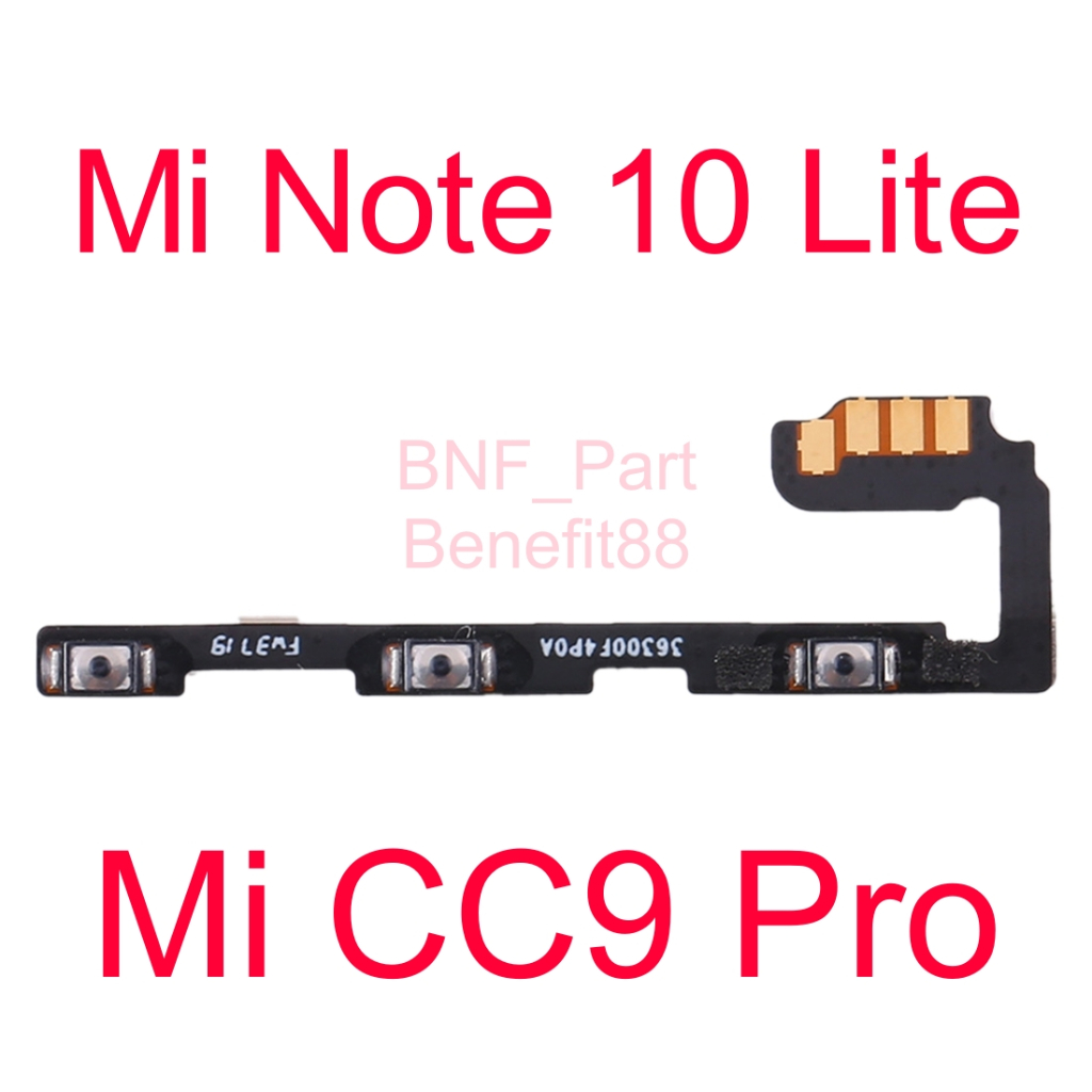 Flexibel Flexible On off - Volume - Xiaomi Mi Note 10 Lite / Mi CC9 Pro