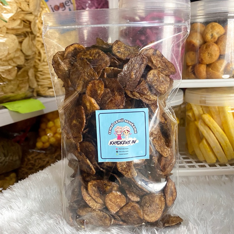 

KERIPIK PISANG COKLAT KEMASAN PLASTIK 250GRAM