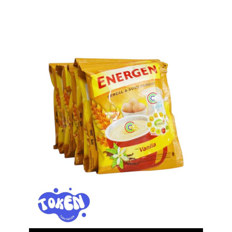 

ENERGEN VANILLA isi 1 renceng (10 sachet)