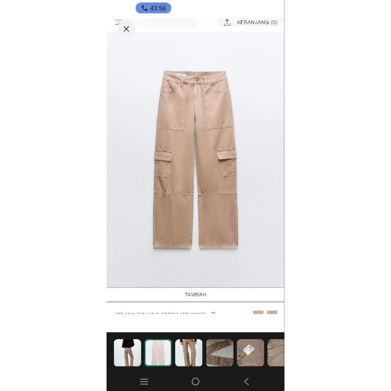Zara* cargo pants