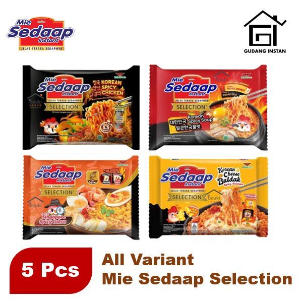 

[5Pcs ] - Mie Sedaap Instan Selection ALL VARIANT | Instant Noodle