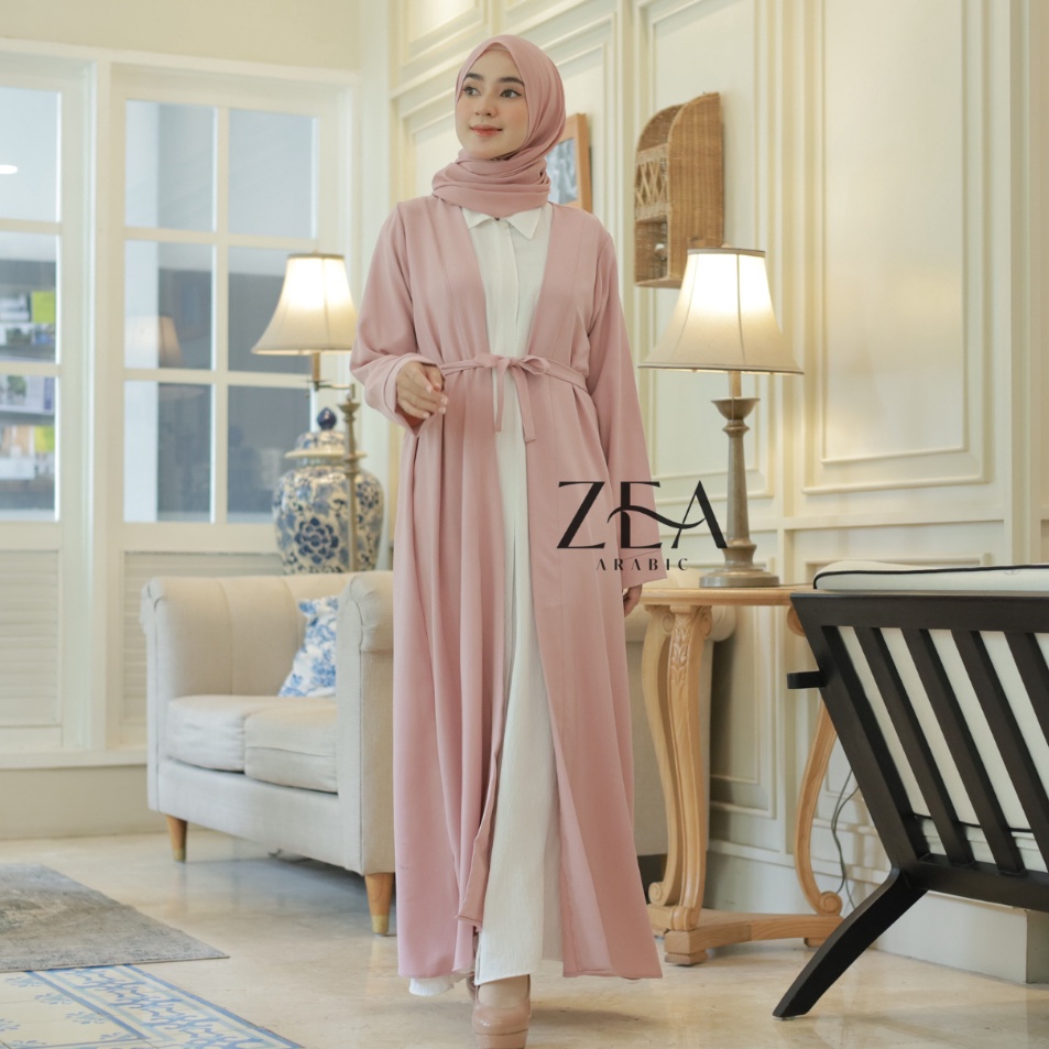 Super Original  Outer Mecca  Abaya Outerwear  Long Cardigan  Gamis Polos by Zeaarabic