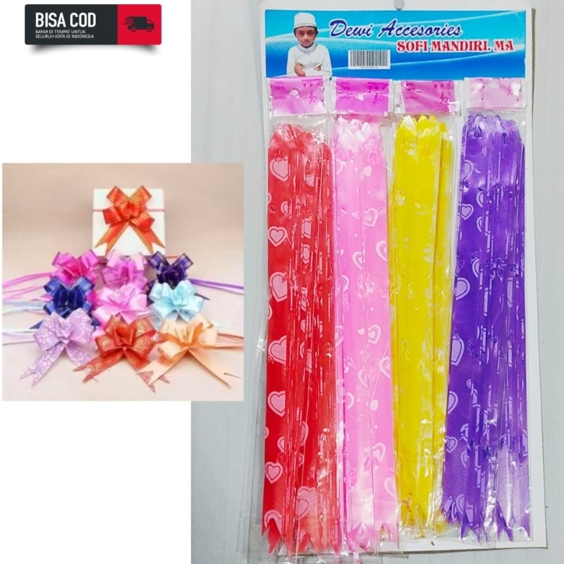 

Pita Serut Kecil Kado Laser Motif 1x20cm 1 Rtg isi 12 pack 1 pack isi 10 biji pita