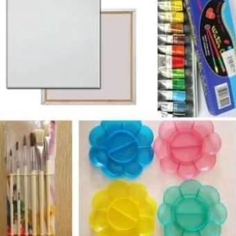 

Gratis Pengiriman Paket Kanvas Lukis Kanvas 4x6 Kuas Palet Cat air