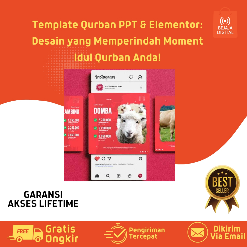 Template Qurban PPT PowerPoint & Elementor: Desain yang Memperindah Moment Idul Qurban Anda