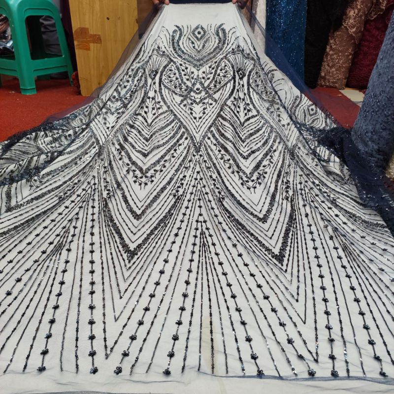 tile Payet kebaya/bahan  tile full Payet mewah