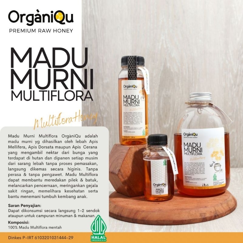 

MADU ORGANIQU Madu Multiflora Original Madu Mentah Madu Hutan Madu Murni Asli