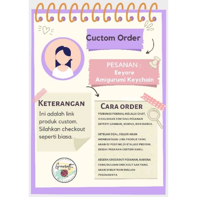 pre order | eeyore amigurumi keychain | boneka rajut eeyore gantungan kunci