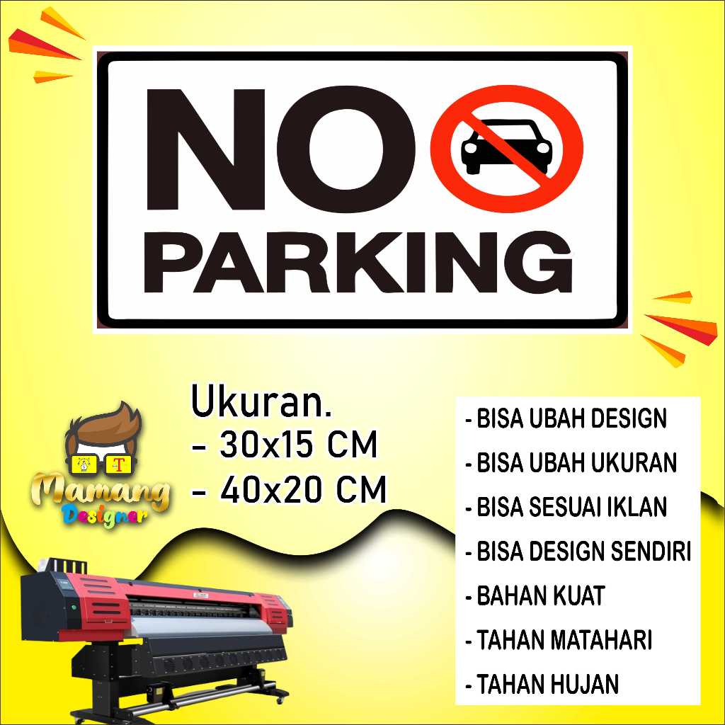 

Cetak Sticker Untuk di Area Dilarang Parkir Putih