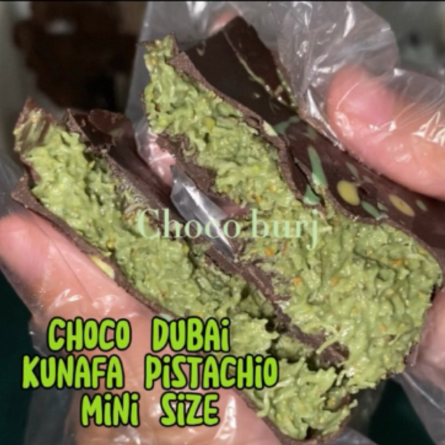 

RiDn coklat dubai kunafa pistachio 60gr super lumer, kunafa impor dari jeddah